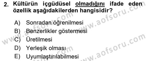 Tüketim Bilinci ve Bilinçli Tüketici Dersi 2015 - 2016 Yılı (Vize) Ara Sınav Soruları 2. Soru