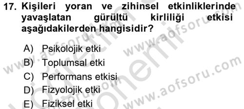 Tüketim Bilinci ve Bilinçli Tüketici Dersi 2015 - 2016 Yılı (Final) Dönem Sonu Sınav Soruları 17. Soru