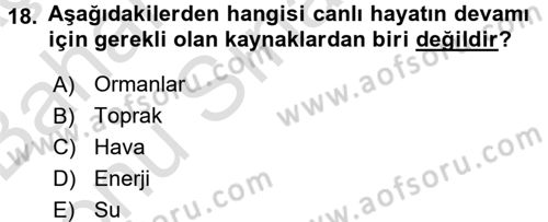 Tüketim Bilinci ve Bilinçli Tüketici Dersi 2015 - 2016 Yılı (Final) Dönem Sonu Sınav Soruları 18. Soru