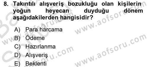 Tüketim Bilinci ve Bilinçli Tüketici Dersi 2015 - 2016 Yılı (Final) Dönem Sonu Sınav Soruları 8. Soru