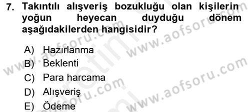 Tüketim Bilinci ve Bilinçli Tüketici Dersi 2015 - 2016 Yılı Tek Ders Sınav Soruları 7. Soru
