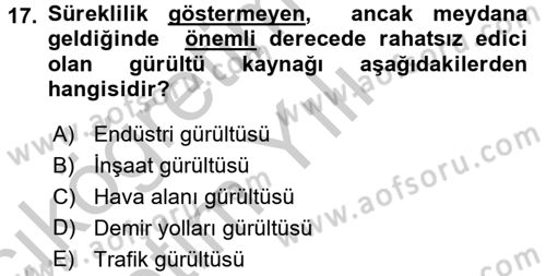 Tüketim Bilinci ve Bilinçli Tüketici Dersi 2016 - 2017 Yılı 3 Ders Sınav Soruları 17. Soru