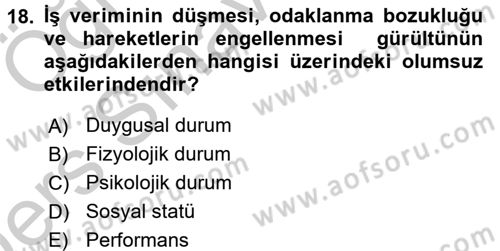 Tüketim Bilinci ve Bilinçli Tüketici Dersi 2016 - 2017 Yılı 3 Ders Sınavı 18. Soru