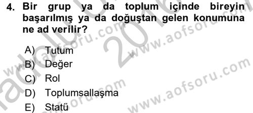 Tüketim Bilinci ve Bilinçli Tüketici Dersi 2016 - 2017 Yılı (Vize) Ara Sınav Soruları 4. Soru