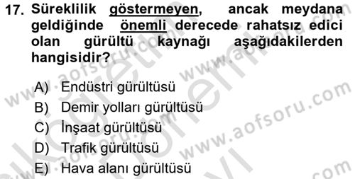 Tüketim Bilinci ve Bilinçli Tüketici Dersi 2016 - 2017 Yılı (Final) Dönem Sonu Sınav Soruları 17. Soru