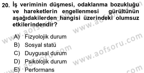 Tüketim Bilinci ve Bilinçli Tüketici Dersi 2016 - 2017 Yılı (Final) Dönem Sonu Sınav Soruları 20. Soru