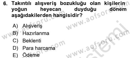 Tüketim Bilinci ve Bilinçli Tüketici Dersi 2016 - 2017 Yılı (Final) Dönem Sonu Sınav Soruları 6. Soru