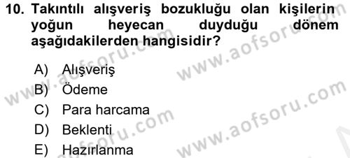 Tüketim Bilinci ve Bilinçli Tüketici Dersi 2017 - 2018 Yılı 3 Ders Sınav Soruları 10. Soru