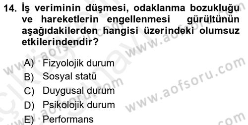 Tüketim Bilinci ve Bilinçli Tüketici Dersi 2017 - 2018 Yılı 3 Ders Sınav Soruları 14. Soru