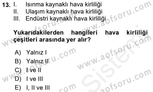 Tüketim Bilinci ve Bilinçli Tüketici Dersi 2018 - 2019 Yılı (Final) Dönem Sonu Sınav Soruları 13. Soru