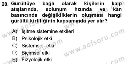 Tüketim Bilinci ve Bilinçli Tüketici Dersi 2018 - 2019 Yılı Yaz Okulu Sınav Soruları 20. Soru