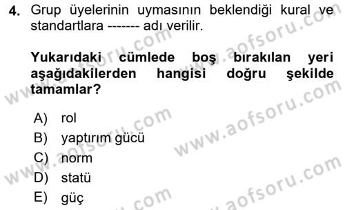 Tüketim Bilinci ve Bilinçli Tüketici Dersi 2020 - 2021 Yılı Yaz Okulu Sınav Soruları 4. Soru