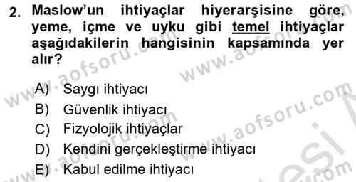 Tüketim Bilinci ve Bilinçli Tüketici Dersi 2021 - 2022 Yılı (Final) Dönem Sonu Sınav Soruları 2. Soru