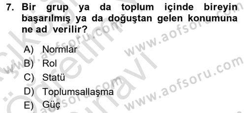Tüketim Bilinci ve Bilinçli Tüketici Dersi 2021 - 2022 Yılı Yaz Okulu Sınav Soruları 7. Soru