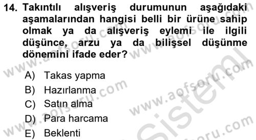 Tüketim Bilinci ve Bilinçli Tüketici Dersi 2022 - 2023 Yılı Yaz Okulu Sınav Soruları 14. Soru