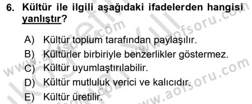 Tüketim Bilinci ve Bilinçli Tüketici Dersi 2022 - 2023 Yılı Yaz Okulu Sınav Soruları 6. Soru