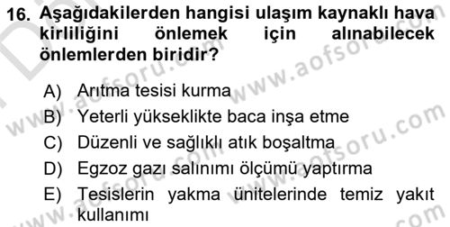 Tüketim Bilinci ve Bilinçli Tüketici Dersi 2023 - 2024 Yılı (Final) Dönem Sonu Sınav Soruları 16. Soru