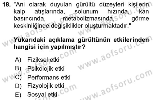 Tüketim Bilinci ve Bilinçli Tüketici Dersi 2023 - 2024 Yılı (Final) Dönem Sonu Sınavı 18. Soru