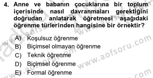 Tüketim Bilinci ve Bilinçli Tüketici Dersi 2023 - 2024 Yılı Yaz Okulu Sınav Soruları 4. Soru