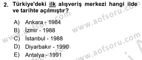 Tüketim Bilinci ve Bilinçli Tüketici Dersi 2024 - 2025 Yılı (Vize) Ara Sınav Soruları 2. Soru