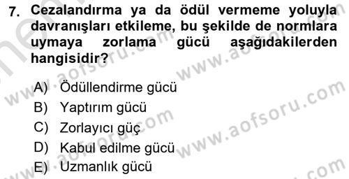 Tüketim Bilinci ve Bilinçli Tüketici Dersi 2024 - 2025 Yılı (Vize) Ara Sınav Soruları 7. Soru