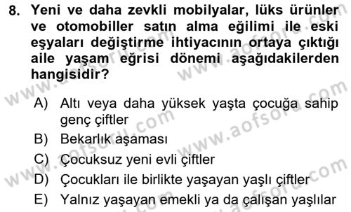 Tüketim Bilinci ve Bilinçli Tüketici Dersi 2024 - 2025 Yılı (Vize) Ara Sınav Soruları 8. Soru