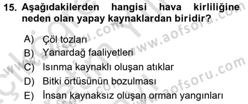 Tüketim Bilinci ve Bilinçli Tüketici Dersi 2024 - 2025 Yılı Yaz Okulu Sınav Soruları 15. Soru
