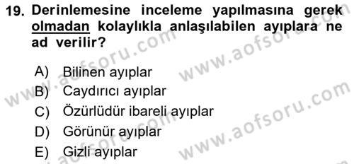 Tüketim Bilinci ve Bilinçli Tüketici Dersi 2024 - 2025 Yılı Yaz Okulu Sınav Soruları 19. Soru