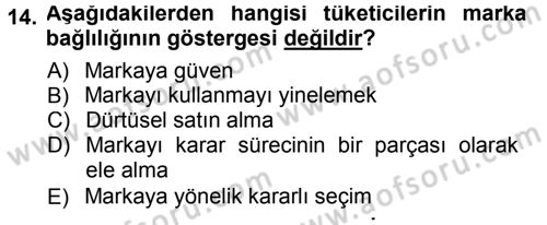 Giysi Seçimi Dersi 2012 - 2013 Yılı (Final) Dönem Sonu Sınav Soruları 14. Soru