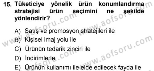 Giysi Seçimi Dersi 2012 - 2013 Yılı (Final) Dönem Sonu Sınav Soruları 15. Soru