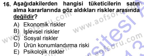 Giysi Seçimi Dersi 2012 - 2013 Yılı (Final) Dönem Sonu Sınav Soruları 16. Soru