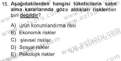 Giysi Seçimi Dersi 2012 - 2013 Yılı Tek Ders Sınav Soruları 15. Soru