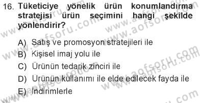Giysi Seçimi Dersi 2012 - 2013 Yılı Tek Ders Sınav Soruları 16. Soru