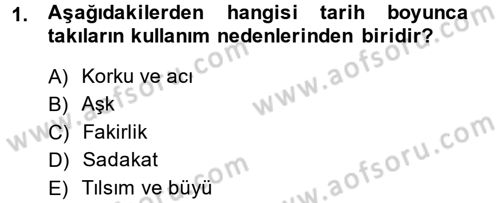 Giysi Seçimi Dersi 2013 - 2014 Yılı (Final) Dönem Sonu Sınav Soruları 1. Soru