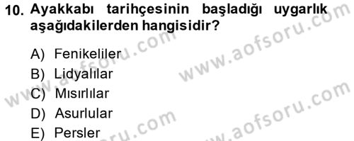 Giysi Seçimi Dersi 2013 - 2014 Yılı Tek Ders Sınav Soruları 10. Soru