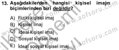 Giysi Seçimi Dersi 2014 - 2015 Yılı (Final) Dönem Sonu Sınav Soruları 13. Soru