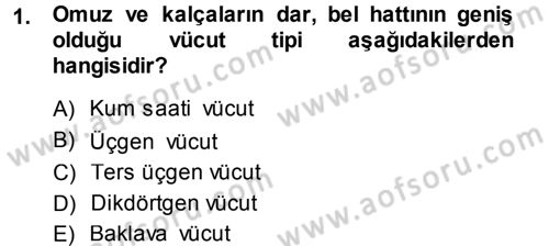 Giysi Seçimi Dersi 2014 - 2015 Yılı Tek Ders Sınav Soruları 1. Soru