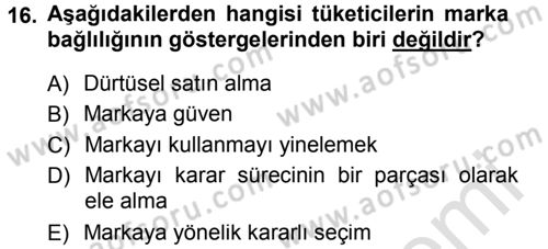 Giysi Seçimi Dersi 2014 - 2015 Yılı Tek Ders Sınav Soruları 16. Soru