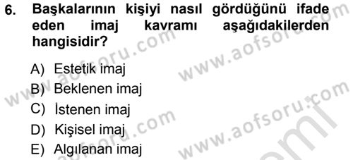 Giysi Seçimi Dersi 2014 - 2015 Yılı Tek Ders Sınav Soruları 6. Soru