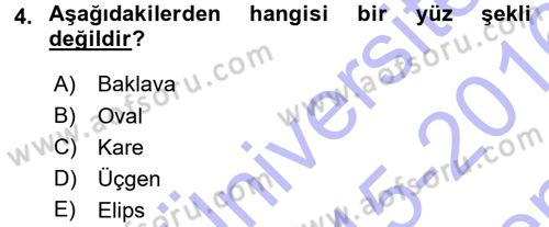 Giysi Seçimi Dersi 2015 - 2016 Yılı (Final) Dönem Sonu Sınav Soruları 4. Soru
