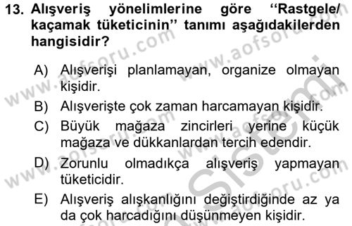 Giysi Seçimi Dersi 2016 - 2017 Yılı 3 Ders Sınav Soruları 13. Soru
