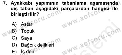 Giysi Seçimi Dersi 2016 - 2017 Yılı (Final) Dönem Sonu Sınav Soruları 7. Soru