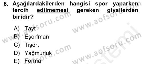Giysi Seçimi Dersi 2017 - 2018 Yılı 3 Ders Sınav Soruları 6. Soru