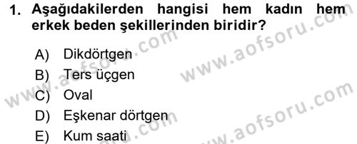 Giysi Seçimi Dersi 2017 - 2018 Yılı (Final) Dönem Sonu Sınav Soruları 1. Soru
