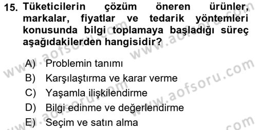 Giysi Seçimi Dersi 2017 - 2018 Yılı (Final) Dönem Sonu Sınav Soruları 15. Soru