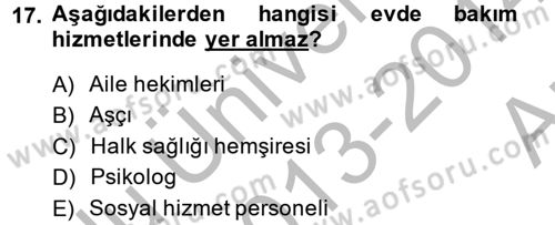 Ev Endüstrisi Dersi 2013 - 2014 Yılı (Vize) Ara Sınav Soruları 17. Soru