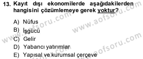 Ev Endüstrisi Dersi 2013 - 2014 Yılı (Final) Dönem Sonu Sınav Soruları 13. Soru