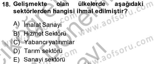 Ev Endüstrisi Dersi 2013 - 2014 Yılı (Final) Dönem Sonu Sınav Soruları 18. Soru