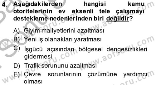 Ev Endüstrisi Dersi 2013 - 2014 Yılı (Final) Dönem Sonu Sınav Soruları 4. Soru