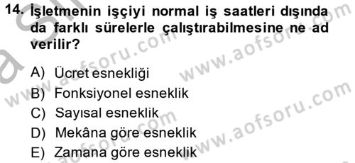 Ev Endüstrisi Dersi 2014 - 2015 Yılı (Vize) Ara Sınav Soruları 14. Soru